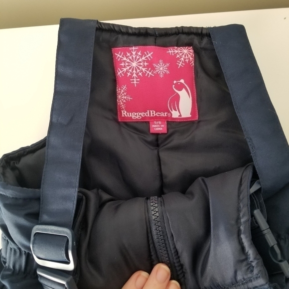 Rugged Bear Girl's Snowsuit and Jacket Set Size 5/6 Pink/Navy - Picture 8 of 13